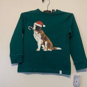 NWT Tommy Bahama Kids Christmas, New Year Eve Dog T cotton Shirt, NWT